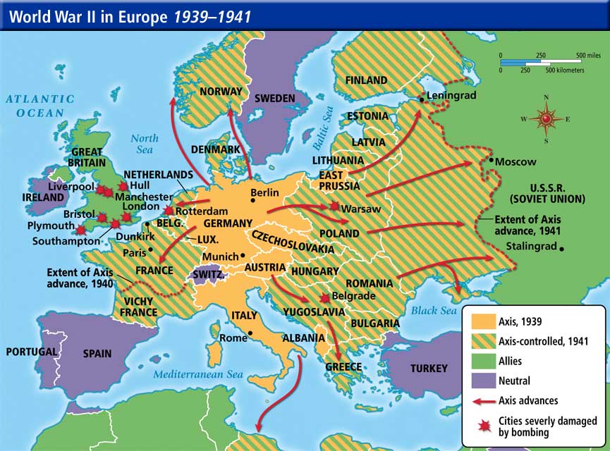 what caused the armed conflict in europe in 1939