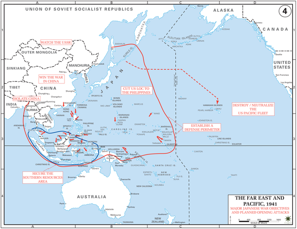 Japan Strikes in the Pacific - World War II